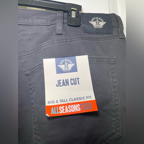 Levi’s Dockers Men’s Pants Gray 46x30 NWT Big & Tall Comfort Waistband Stretch - Picture 6 of 11